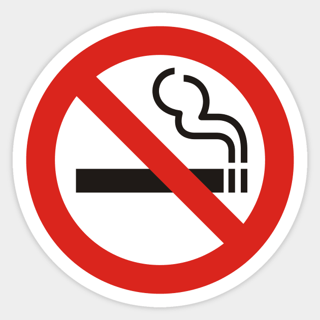 No Smoking Sign Sticker by sifis